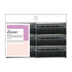 DIANE BEAUTY Cold Wave Rods, Black 6 Pk - DCW125