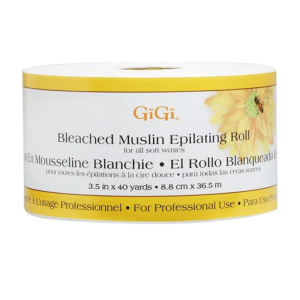 GIGI SPA Bleached Muslin Epilating Roll, 3.5Inch x 40 Yards - 0650