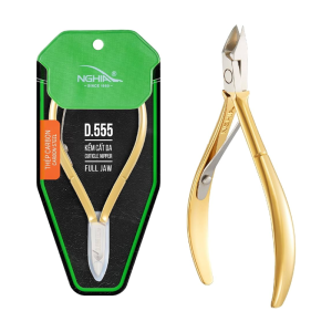 NGHIA Hard Steel Cuticle Nipper D-555 - Full Jaw