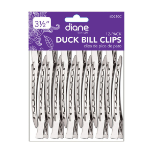 DIANE BEAUTY Duck Bill Clips 12 Pk, 3 1/2" - D210C