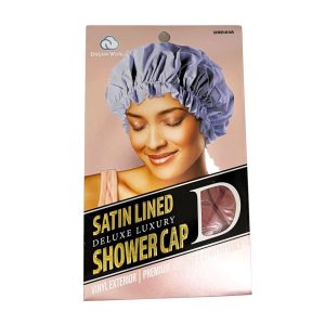 DREAM WORLD PRODUCTS Deluxe Satin Lined Shower Cap Assorted Colors - DRE103A