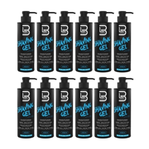 L3VEL3 Shaving Gel Aqua, 16.9oz - 12 Counts - 100201