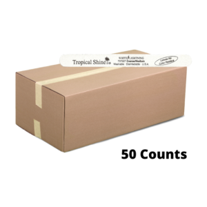 TROPICAL SHINE Washable Disinfectable White Lightning Coarse/Medium File, 7.5" 50 Counts - PK707307