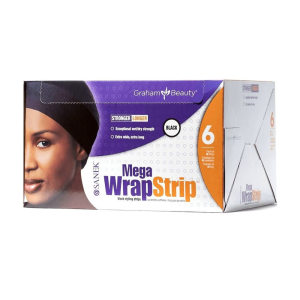 GRAHAM BEAUTY Mega WrapStrip Styling Strips Black 40 -PK - 55142