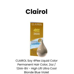 CLAIROL Soy 4Plex Liquid Color Permanent Hair Color, 2oz - 12N / HL - N - Neutrals - High Lift Neutral Blonde