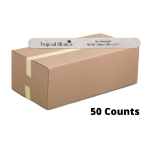 TROPICAL SHINE Washable Disinfectable Zebra File Medium/Coarse 180, 7.5" 50 Counts - PK707506