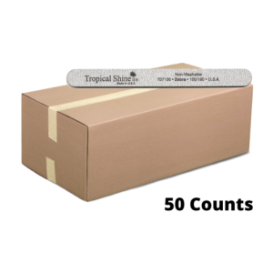 TROPICAL SHINE Washable Disinfectable Zebra File Coarse 100/180, 7.5" 50 Counts - PK707126