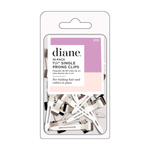 DIANE BEAUTY Single Prong Clips 1 3/4 10 Pk - D15C