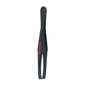 BETER BEAUTY CARE Straight Point Tweezer - Black