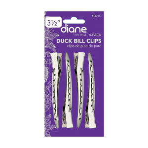 DIANE BEAUTY Duck Bill Clips 4 Pk, 3 1/2" - D21C