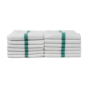 PROTEX TOWELS PBG Barber Green Stripe - 12Pk - 040215
