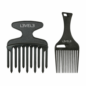 L3VEL3 Hair Pick Comb Set 2Pieces - CS001SET