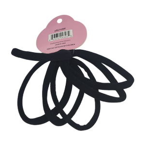 DREAM WORLD PRODUCTS Extra Large Hair Band Black 6pcs - BR2713BK