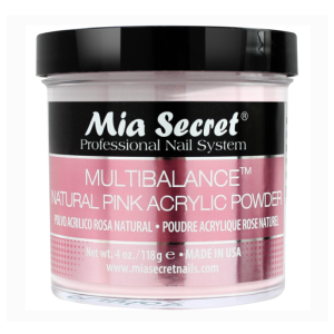 MIA SECRET Multibalance Natural Pink Acrylic Powder, 4oz - PL440-NB