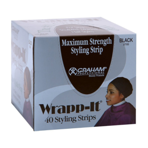 GRAHAM BEAUTY Wrapp -It Styling Strips Black - 40/BX Strips - 37150