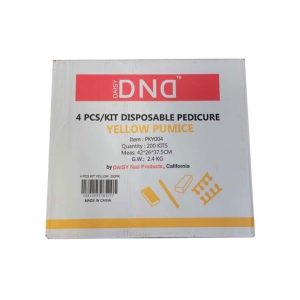DAISY DND Disposable Pedicure Kit Yellow Pumice - BOX 200 Units