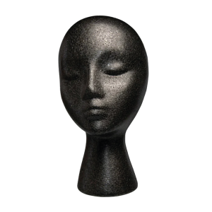 DIANE BEAUTY Styrofoam Head Black 11 inch - DES002