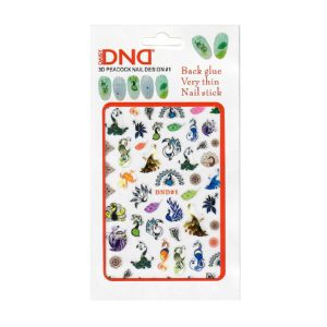DAISY DND Nail Stickers 3D Peacock Nail Design Sticker #1