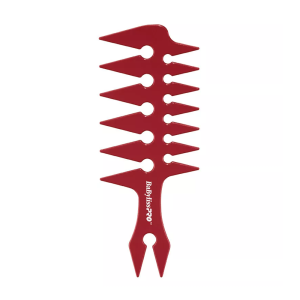BABYLISS PRO Wide Tooth Styling Combs, Red