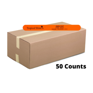TROPICAL SHINE Washable Disinfectable Flash & Files Neon Medium File 120, 7.5" 50 Counts - PK707903