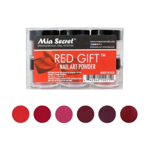 MIA SECRET Red Gift Nail Art Powder - 0.25oz - PL400-RG MIX-6