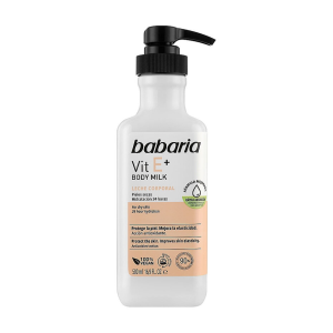 BABARIA Vit E+ Body Milk - Leche Corporal, 16.9oz