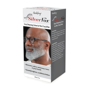 GODEFROY Silver Fox Gray Enhancing Beard Cream, Ethnic Carton, 118ml / 4oz - 2202-E