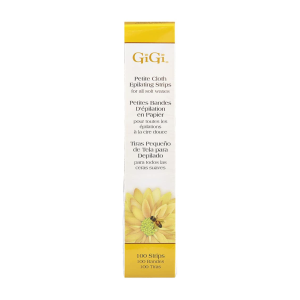 GIGI SPA Petite Cloth Epilating Strips 0.5Inch x 5Inch, 100 Pack - 0602