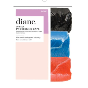 DIANE BEAUTY Processing Caps Assorted Colored 30 Pk - D718C