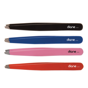 DIANE BEAUTY 4 IN Slant Tip Tweezer Assosted Color - D9181