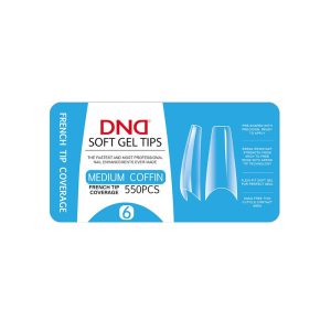 DAISY DND Soft Gel E Tips Full Medium Coffin #6 - 550pcs