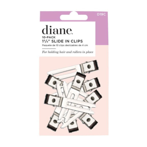 DIANE BEAUTY Slide in Clips Double Prong Clips, 1 3/4 10 Pk - D19C