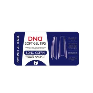 DAISY DND Soft Gel E Tips Full Long Coffin #7 - 550pcs