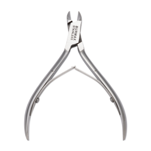 SATIN EDGE SPA TOOLS Cuticle Nipper Double Spring Half Jaw 4" - SE-10H