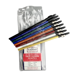 SCALPMASTER Hair Design Pencils, 8 Pcs - SC - 9034