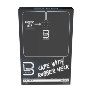 L3VEL3 Rubber Neck Cutting Cape Black - BEC005B