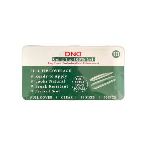 DAISY DND Soft Gel E Tips Full Extra Long Square #10 - 550pcs