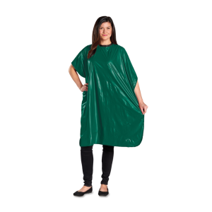 SCALPMASTER Vinyl Shampoo Cape, Velcro Closure - Hunter - 3005