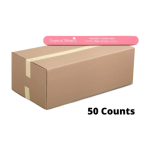 TROPICAL SHINE Washable Disinfectable Pink File Fine 400/600, 7.5" 50 Counts - PK707301