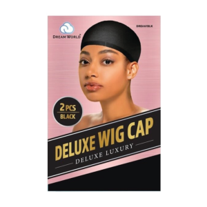 DREAM WORLD PRODUCTS Deluxe Wig Cap Black 2 Pcs - DRE097BLK