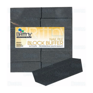 BRITTNY PROFESSIONAL Black Block Buffer, 24 Pcs - BR42301