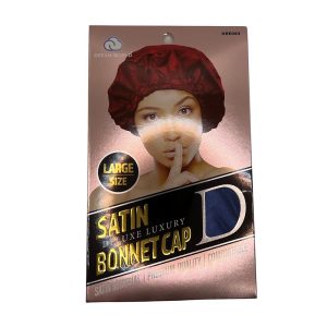 DREAM WORLD PRODUCTS Deluxe Satin Lined Bonnet Cap Large Assorted Colors - DRE084