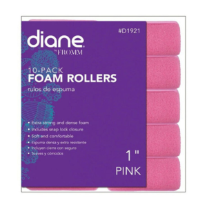 DIANE BEAUTY Foam Rollers 10Pk, 1" - D1921