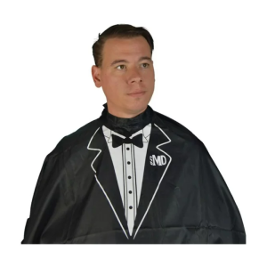MD BARBER Tuxedo Cape Black - MD4002