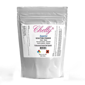 CHELLY Superior Sculpting Professional Acrylic Powder Clear-Sheer, 16oz