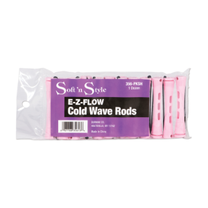 SOFT N STYLE Concave Cold Wave Rods Short Pink, 12 Count - 356-PKSH