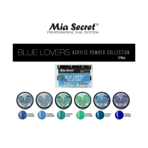 MIA SECRET Blue Lovers Nail Art Powder - 0.25oz - PL400-BL MIX-6