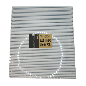 DESIGN NAIL Blue Premium Cushion File 7" 120/240 - 50 PCS - 129258