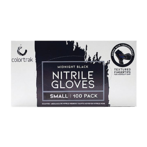 COLORTRAK Midnight Black Nitrile Gloves - Large