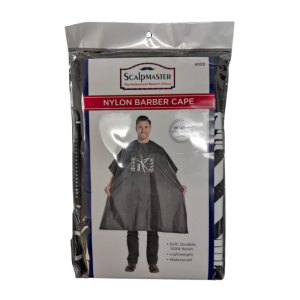 SCALPMASTER Nylon Barber Cape Black - 4002